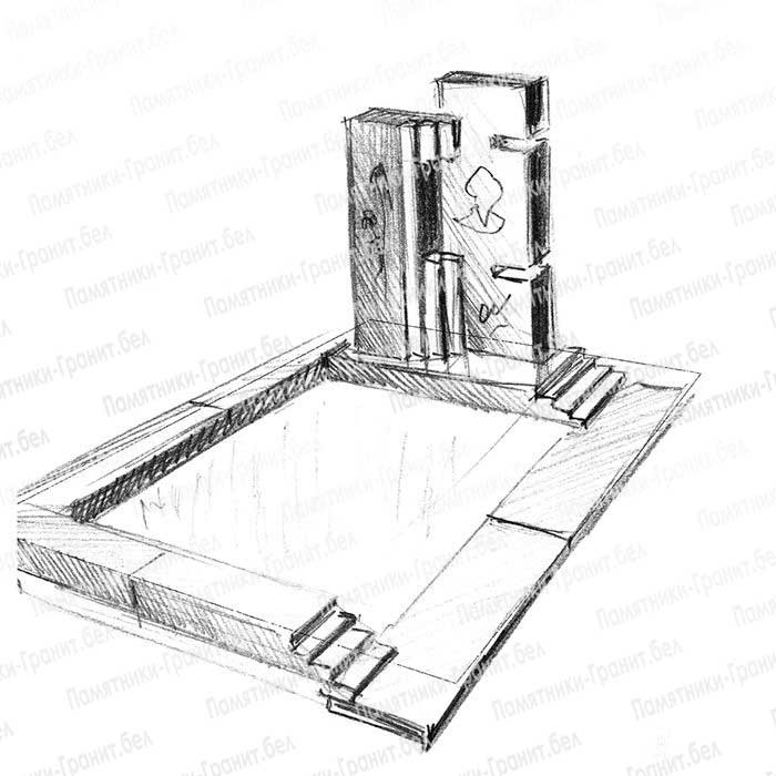 Памятник с крестом на могилу фото
